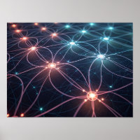 Rede Neuronal brilhante interconectada