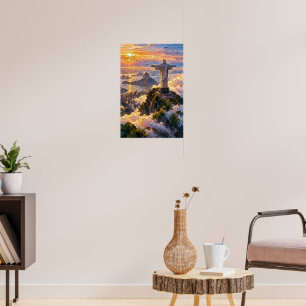 Poster Redentor Acima das Nuvens