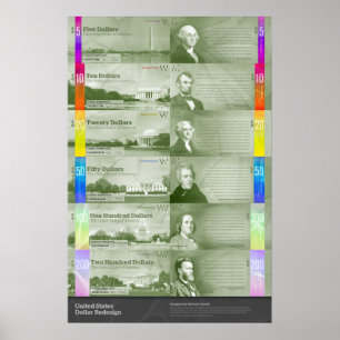 Pôster Redesign do dólar