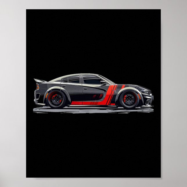 Poster Redeye Dod Srt Cat Musculus Carro Cargueiro Vermel (Frente)