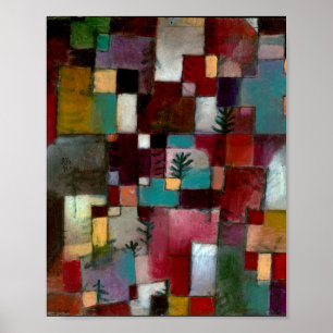 Pôster Redgreen and Violet-Yellow Rhythm : Paul Klee 1920