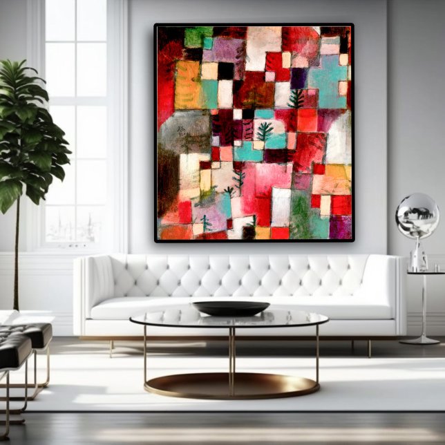 Poster Redgreen e ritmos violeta-amarelos (Criador carregado)