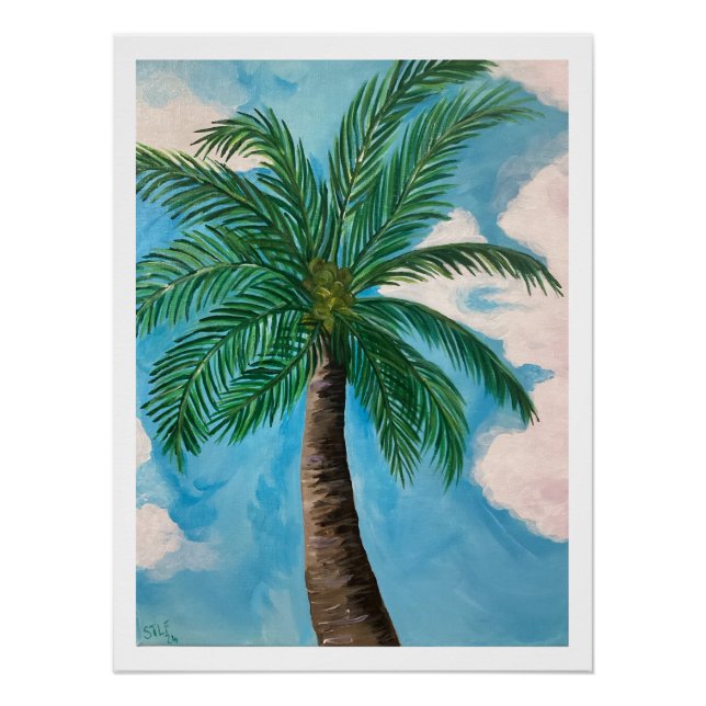 Pôster Redland Bay Palm Tree Poster (Frente)
