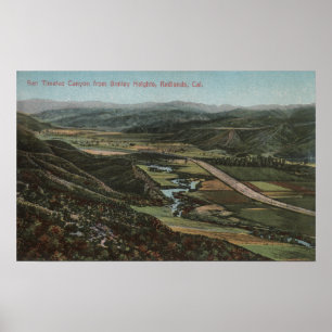 Poster Redlands, CA - garganta de San Timeteo do smiley