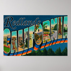 Pôster Redlands, Califórnia - grandes cenas da letra