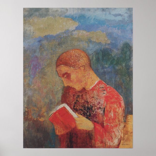 Poster Redon - Alsácia Ou Monge Leitor (Frente)