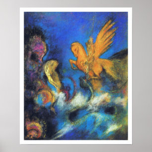 Poster Redon Art Poster: Roger & Angélica 2