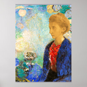 Poster Redon - Baronne de Domecy, pintura de arte
