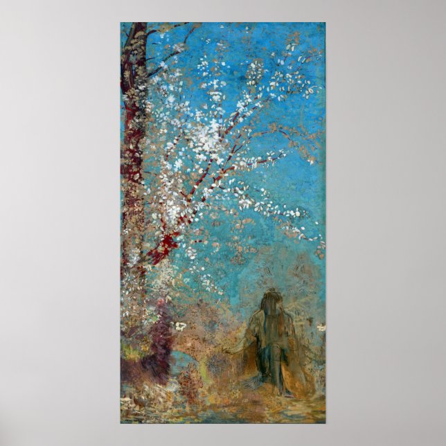 Poster Redon - Figure Under A Blossoming Tree (Frente)