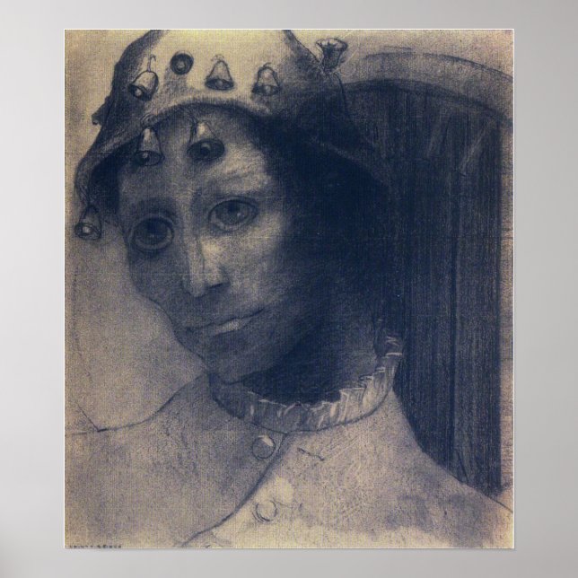 Poster Redon - Loucura 1883 (Frente)
