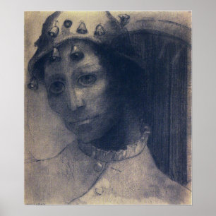 Poster Redon - Madness 1883