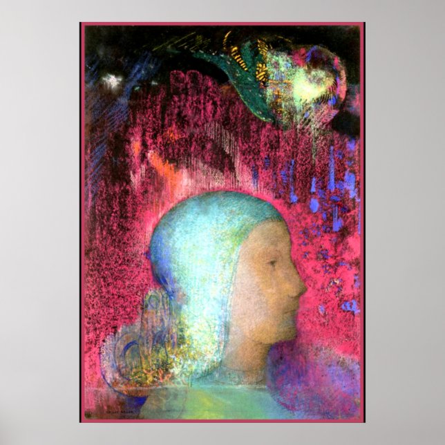 Poster Redon - Perfil em Red Meanders (Frente)