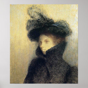 Poster Redon - Retrato De Marie Botkine 1900