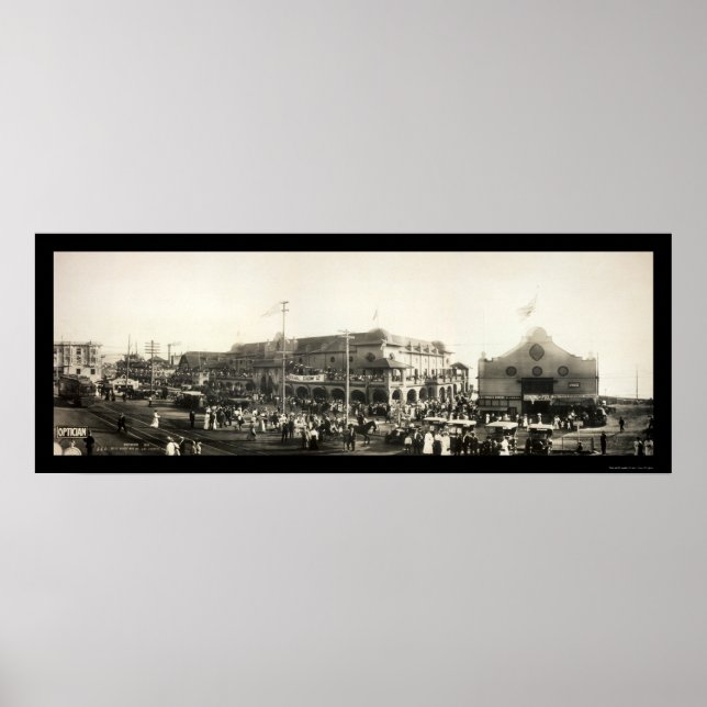 Poster Redondo Beach Pessoas Photo 1910 (Frente)