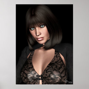 Pôster Redux azul da meia-noite