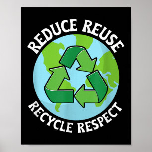 Poster Reduza a proteção ambiental do Reciclar para reuti