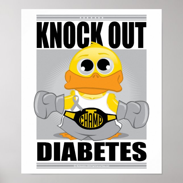 Poster Reduzir Diabetes (Frente)