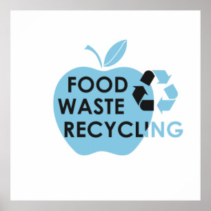 Poster reduzir o desperdício de comidas