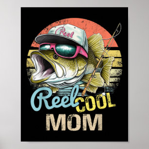 Poster Reel Legal Mãe Engraçado Cotas De Pesca Para Tio M
