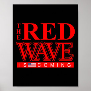 Poster Reeleger Presidente Trump Eleição Us Red Wave