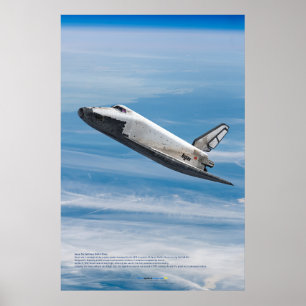 Poster Reentrada Atmosférica do Ônibus Espacial Soviético