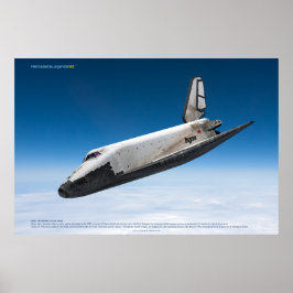 Poster Reentrada Atmosférica do Ônibus Espacial Soviético