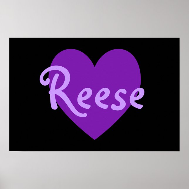 Poster Reese em Roxo (Frente)