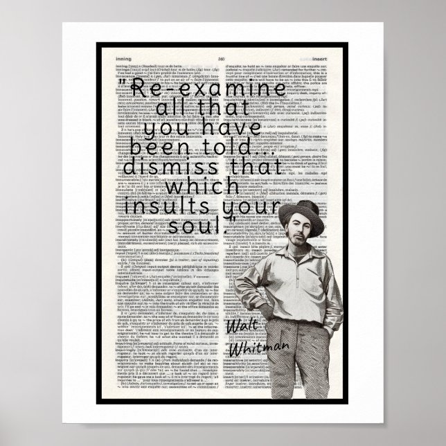Poster "Reexamine tudo o que lhe foi dito...  (Frente)
