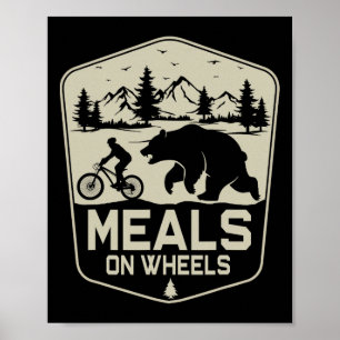 Poster Refeições em Bicicleta Bear Mountain Ciclismo Natu