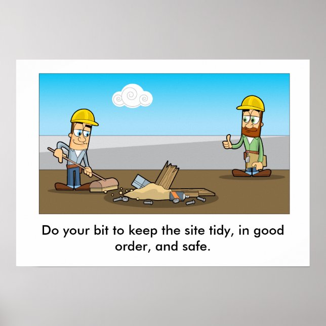 Pôster Referência geral para saúde e segurança 002 (Frente)