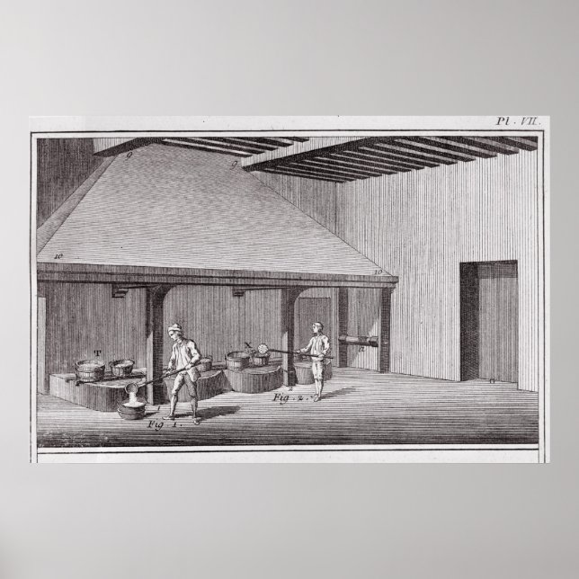 Pôster Refinação do saltpeter (Frente)