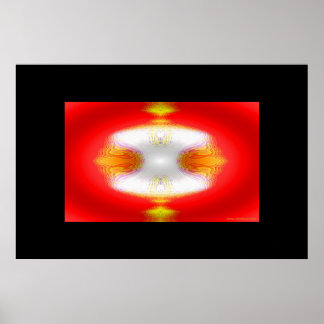 Pôster refinamento Dourado em Vermelho