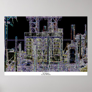 Poster Refinaria de petróleo