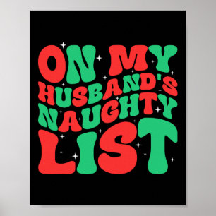 Poster Refiro o natal na minha lista maridos