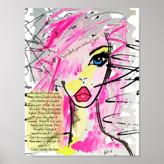 Poster Refleta Sua Brilhante Senhora Inspiradora Luz (Frente)