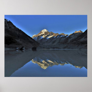 Poster Reflexão de Aoraki