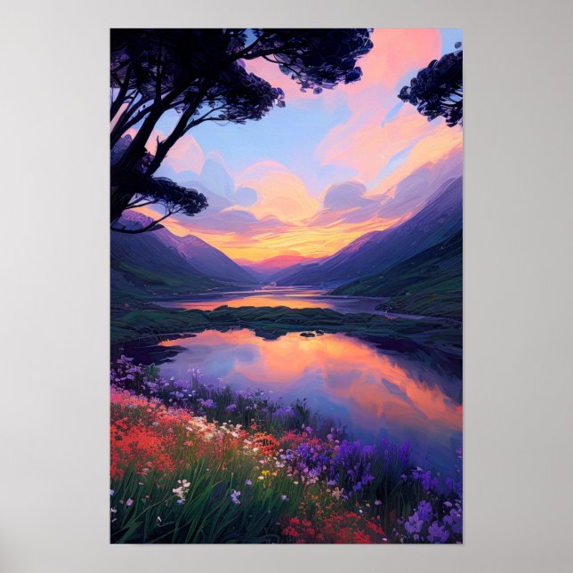 Poster Reflexão de Crepúsculo (Frente)