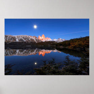 Pôster Reflexão De Fitz Roy