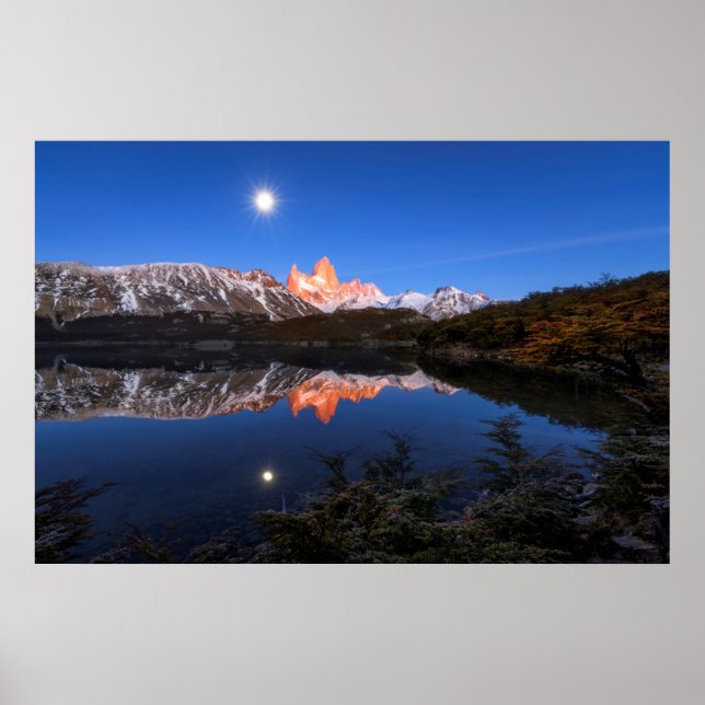Pôster Reflexão De Fitz Roy (Frente)