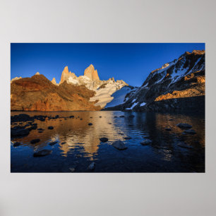 Poster Reflexão de Fitz Roy no nascer do sol