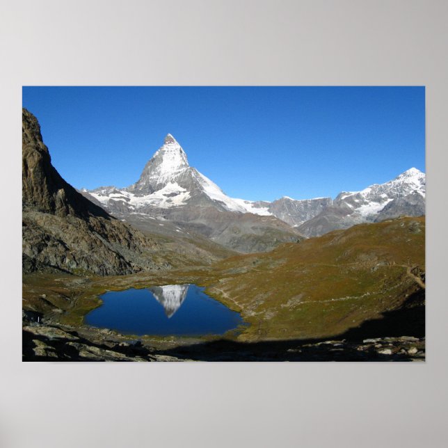 Pôster Reflexão de Riffelsee Matterhorn (Frente)