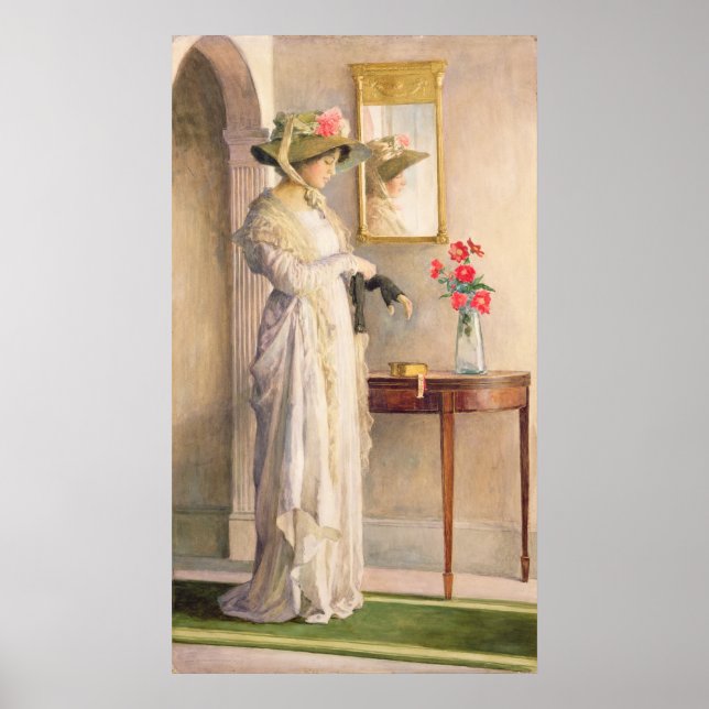 Pôster Reflexão de Um Momento, 1909 (Frente)