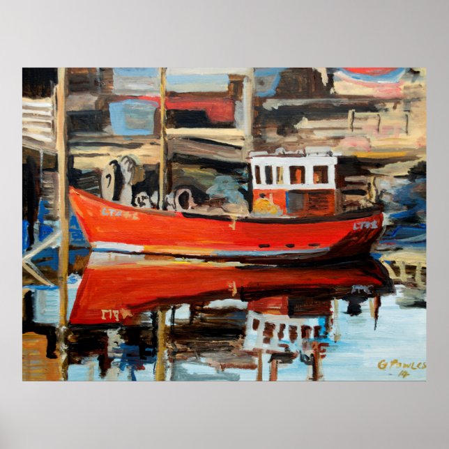 Pôster Reflexão do barco (Frente)