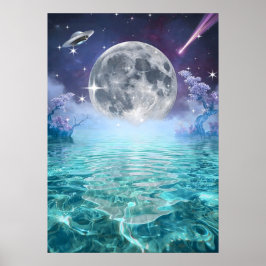 Poster Reflexão Galáctica