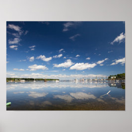 Poster Reflexão sobre o Céu no Porto de Belfast, Maine