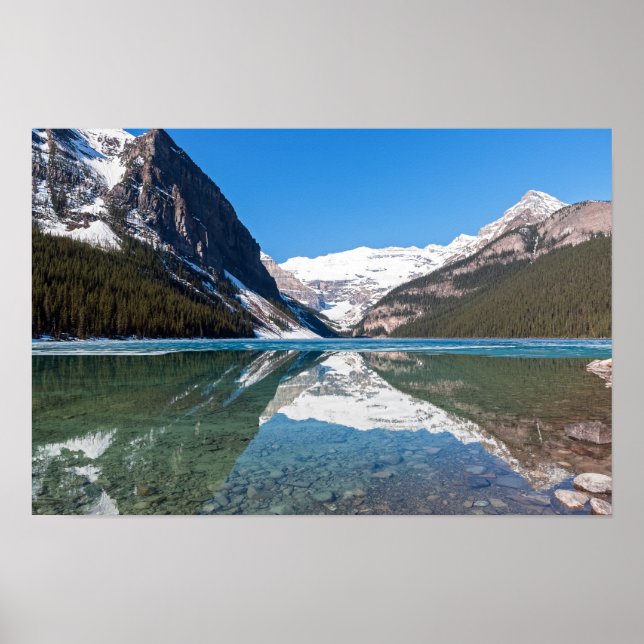 Poster Reflexão sobre o lago Louise - Banff NP, Canadá (Frente)