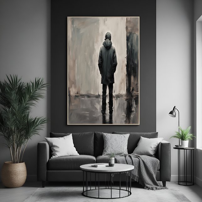 Pôster Reflexão Solitária - Arte Minimalista (Criador carregado)