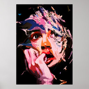 Poster Reflexão Surreal Despedaçada – Emocional Abstrata