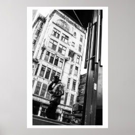 Poster Reflexo da cena da rua Glasgow