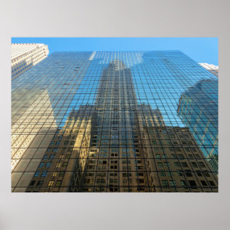 Poster Reflexo do Empire State Building, Nova York.